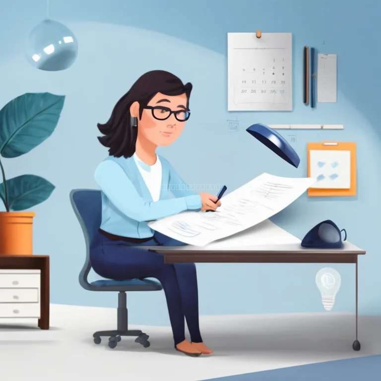 Grafik die die Balance zwischen Angst und Mut symbolisiert